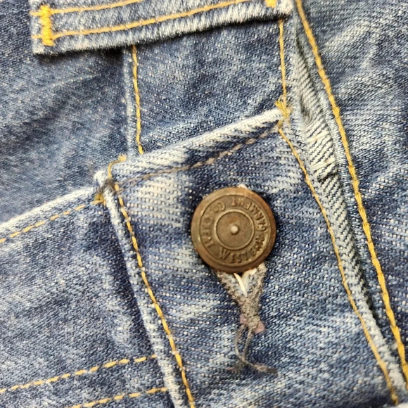 GWG Scrubbies Stonewash Finish Men's Blue Jeans Denim 34x32 - Picture 13 of 16